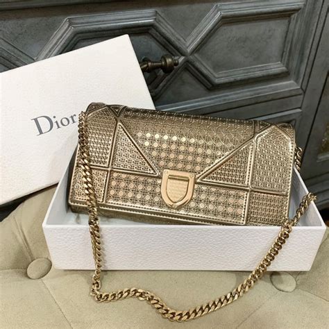 gold dior clutches 2019